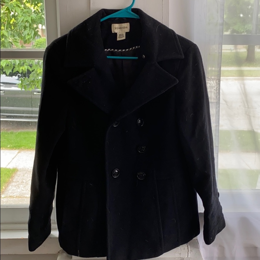 Black pea coat